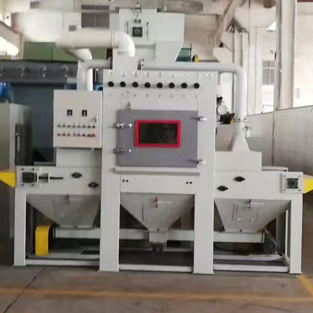 漯河自动式环保不锈钢双面喷砂机高科技设备