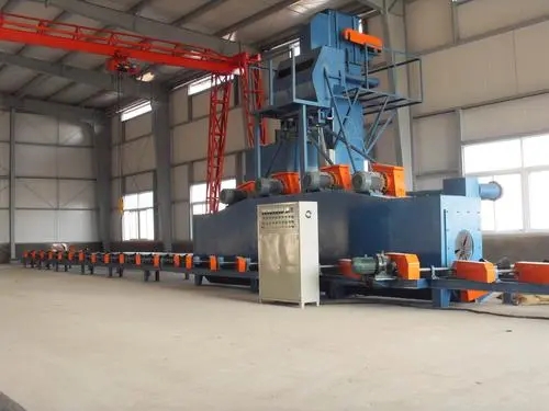 漯河管道外壁自动通过式喷砂机提升管道外壁质量