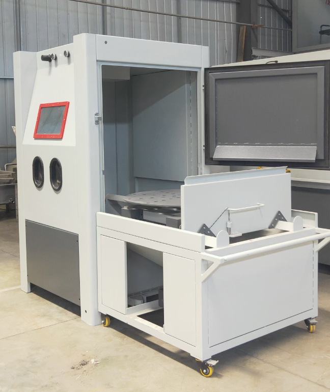 漯河箱式喷砂机 适合小工件批量处理