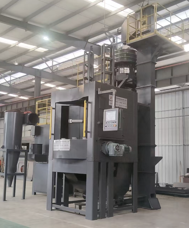 漯河转盘式喷砂机 提升圆形工件处理效率