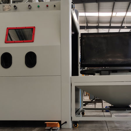 漯河无尘喷砂机半自动模具喷砂机